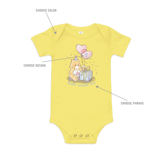Care Bears Customizable Birthday Baby Bodysuit-1