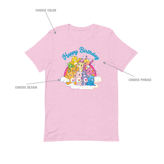 Care Bears Customizable Birthday Kids T-shirt-2