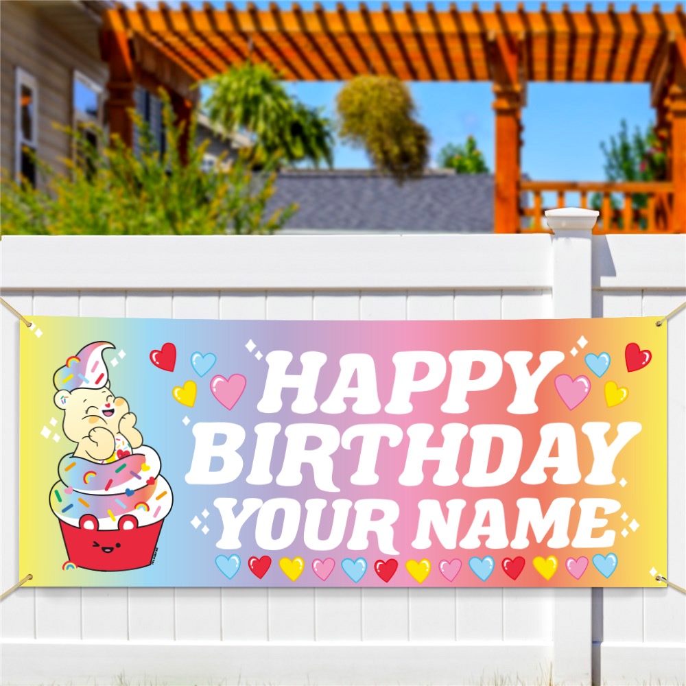 Care Bears Personalized Sweet Celebrations Bear™ Birthday Banner