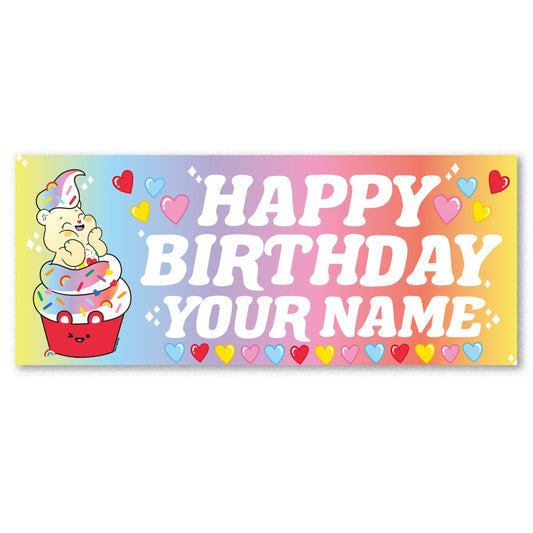Care Bears Personalized Sweet Celebrations Bear™ Birthday Banner-0