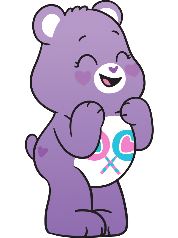 Good Luck BearCare Bears Sticker Sheet