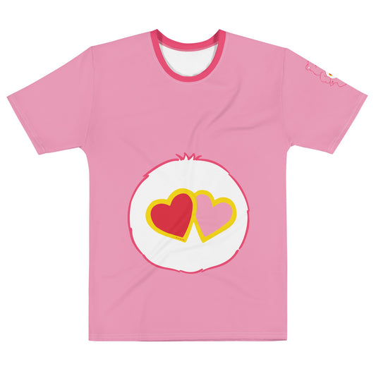 Care Bears Love-A-Lot Bear™ Belly Badge Adult T-Shirt-0
