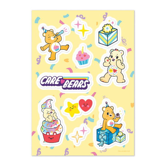 Care Bears! Fun, Bright & Colorful Classic Care Bear Stickers. Set Of 10!  (A)