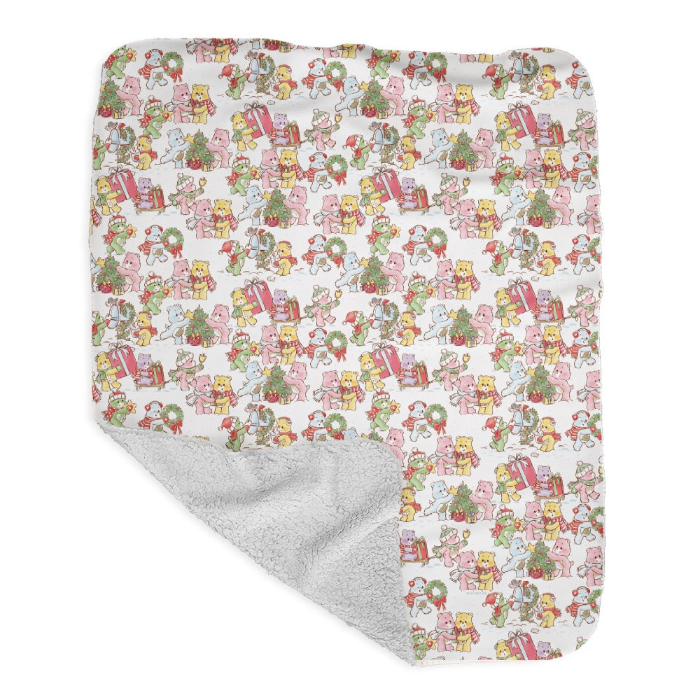 Care Bears Baby Christmas Pattern Sherpa Blanket