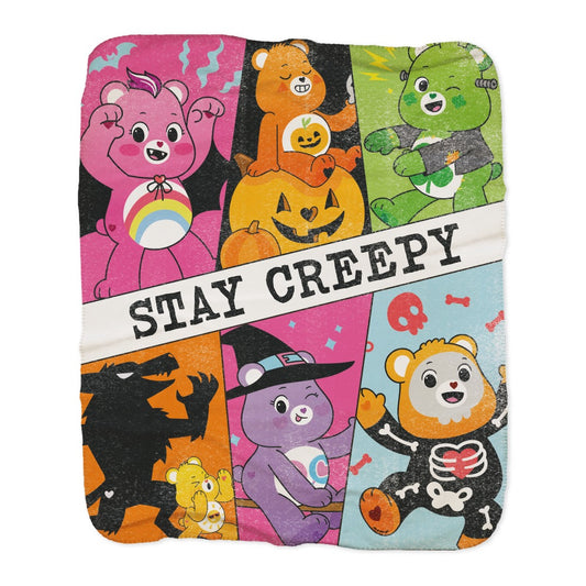 Care Bears Stay Creepy Sherpa Blanket-3