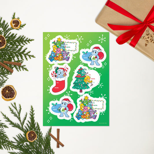 Care Bears Holiday Gift Tags-0