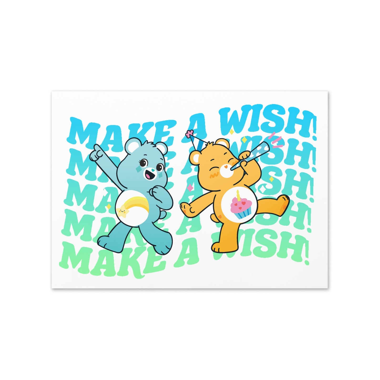 Care Bears Make A Wish Birthday Card