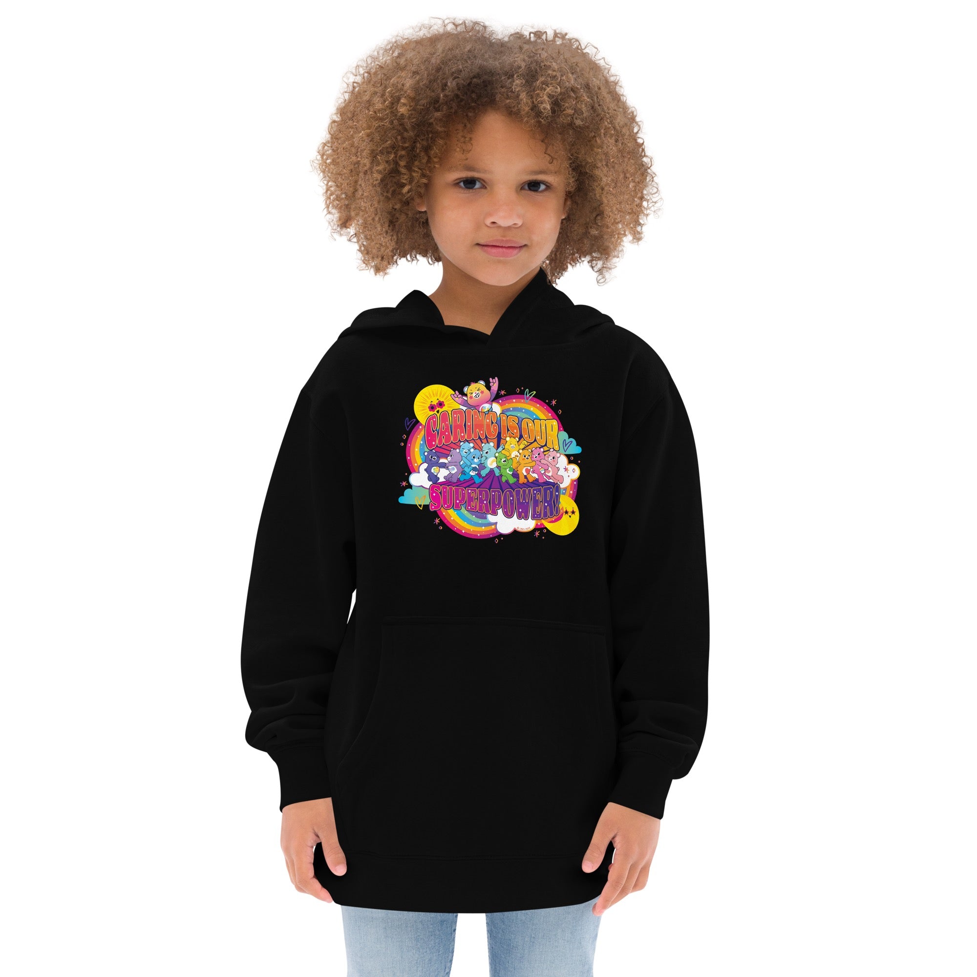 Care Bears Caring is Our Superpower Kids Hoodie-2