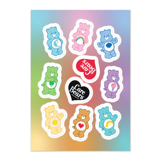 Care Bears personalized Birthday stickers
