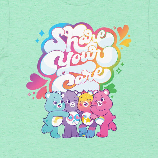 Care Bears Share Your Care Adult T-Shirt-1