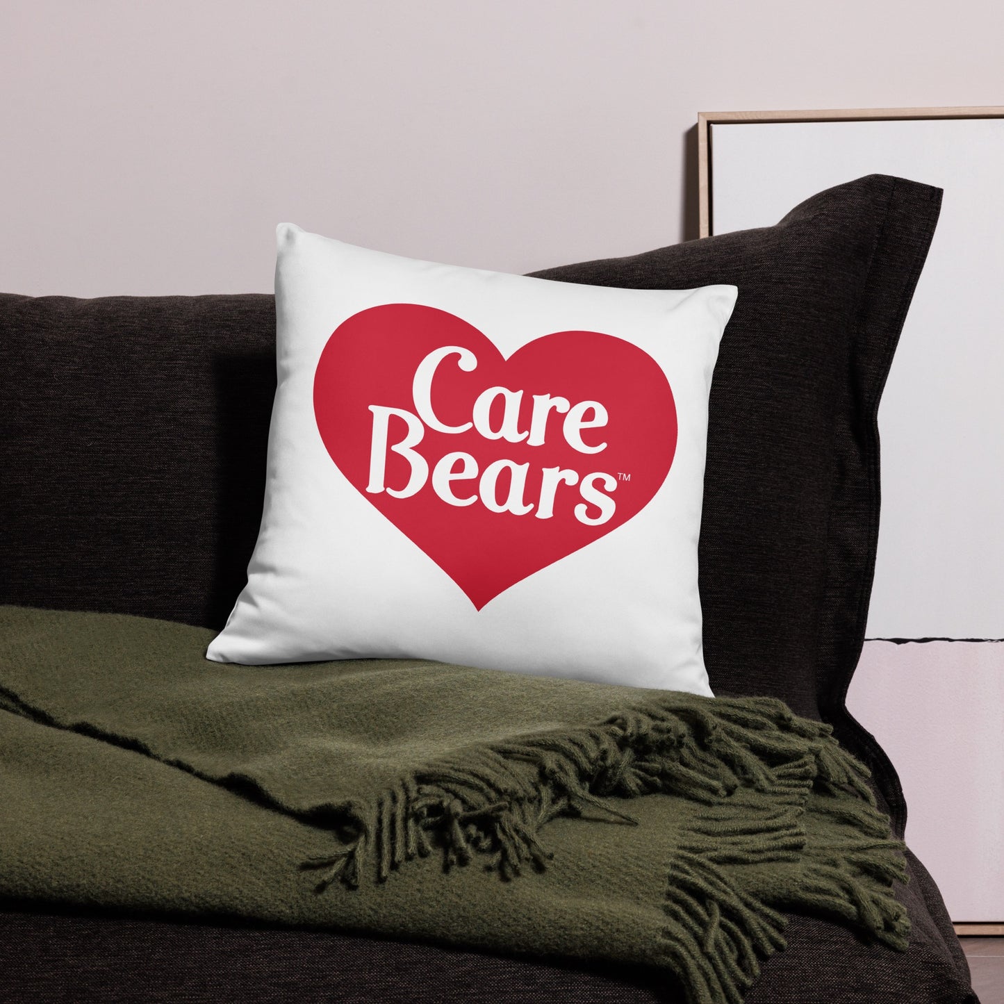 Care Bears Vintage Winter Scene Pillow
